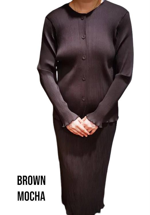 Hazelina Modern Kurung Top & Skirt Set