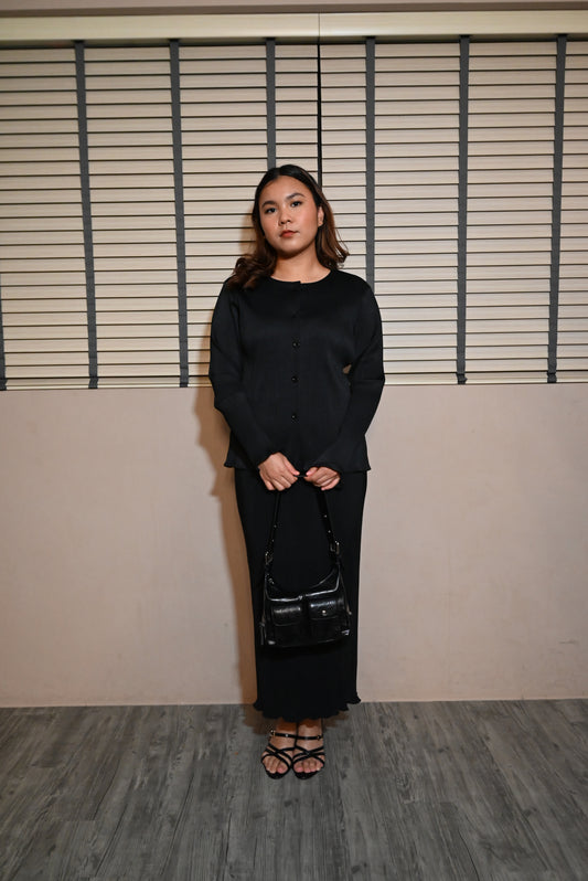 Hazelina Modern Kurung Top & Skirt Set